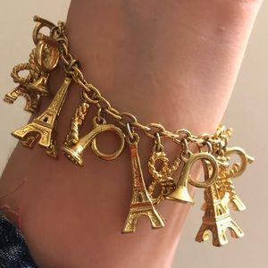 Kate Spade Parisian Eiffel Tower Charm Bracelet